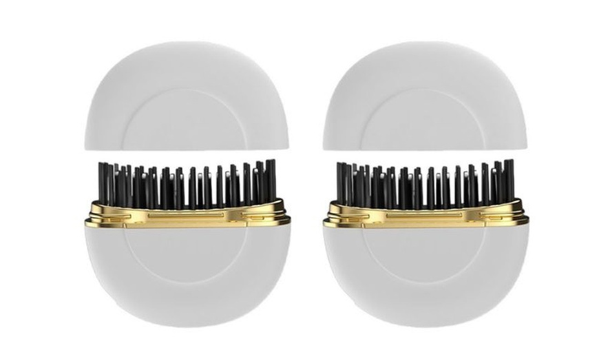 Image 7: Cordless Ionic Hair Straightener Brush 