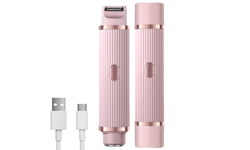 Image 2: 2-in-1 Dual Head Electric Women's Shaver