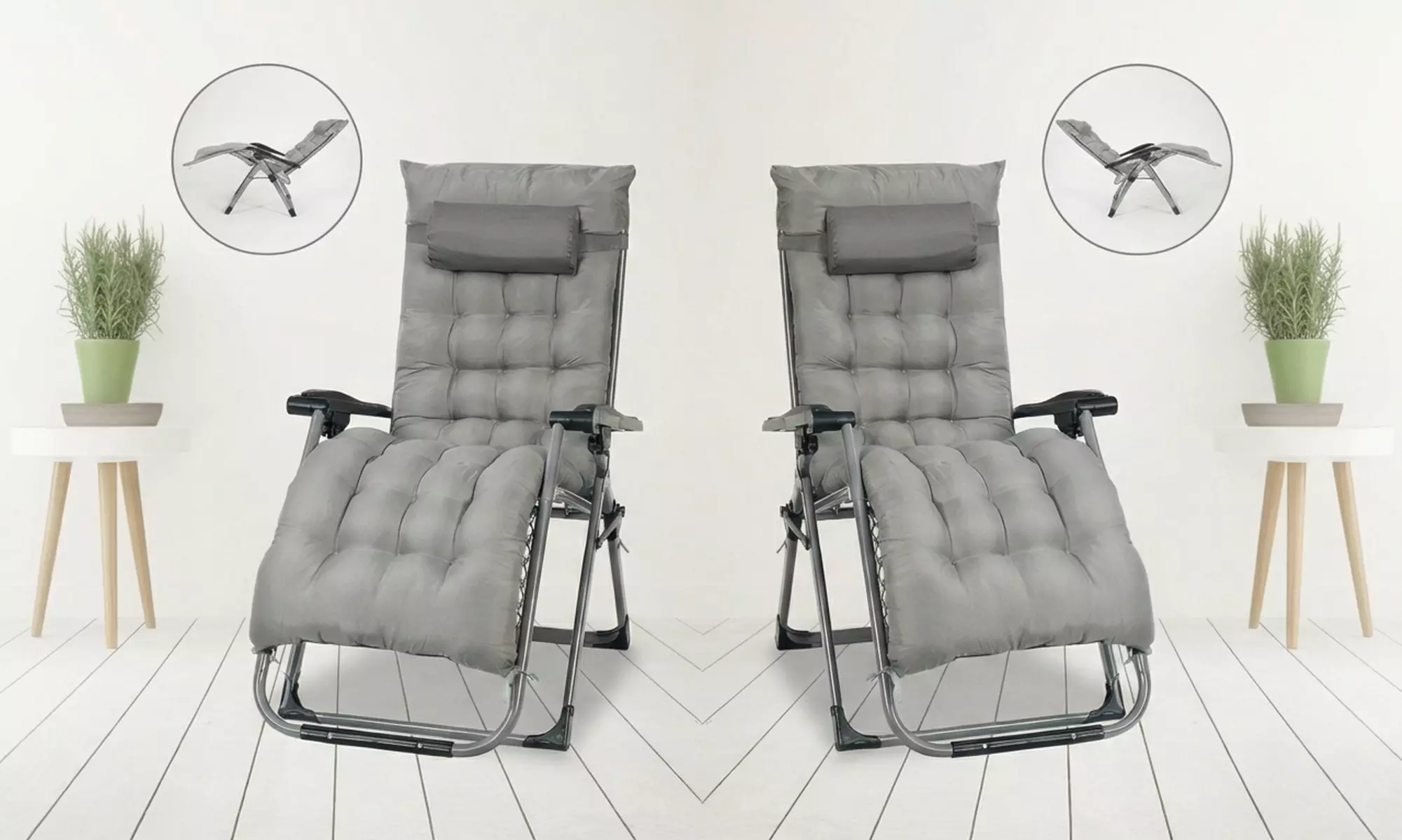 Smart Living Zero Gravity Foldable Reclining Chair