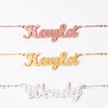 Image 4: Custom Name Necklace in Silver