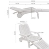 Image 5: Three-Section Reclining Folding Lounger