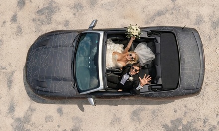 2 Hours Wedding Couple Photoshoot with Luxury Car  Including Drone - Oahu Photography