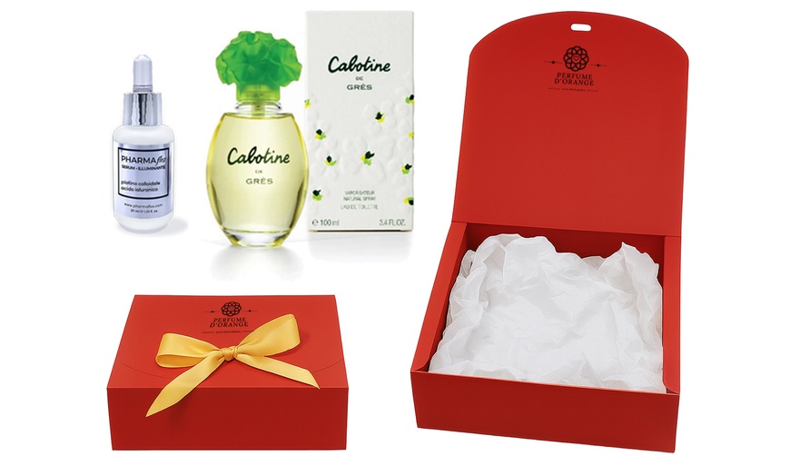 Image 3: Fragranza Cabotine de Grès con siero al platino colloidale e gift box