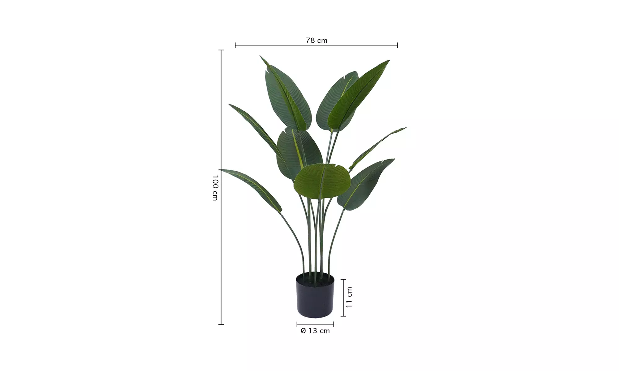 Collezione di piante finte da interno