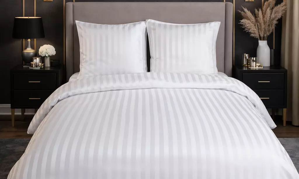 Parure de lit SATIN DOBBY uni