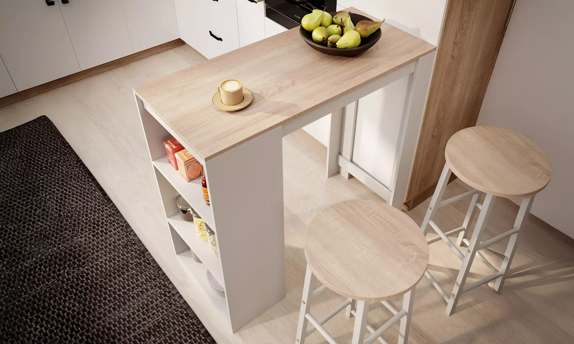 Stehtisch „Kyra“ opt. inkl. 2 Barhockern