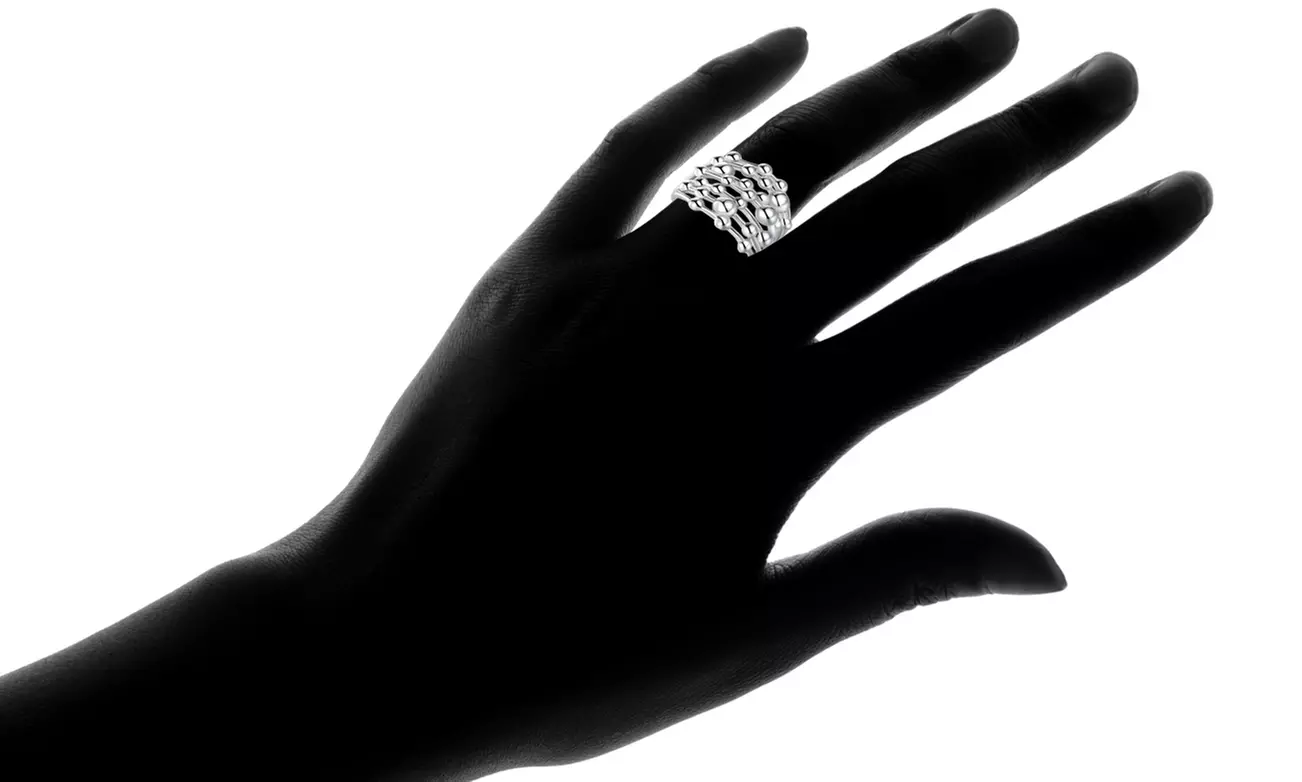 Sevil Seven Layered Sphere Ring - Second Medium