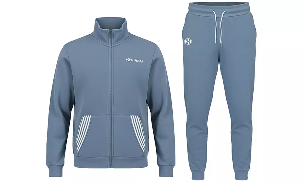 Tuta uomo Superga in cotone felpato