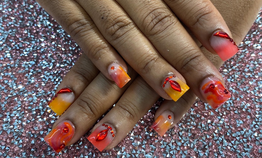 Image 13: Nail Art Magic: Gel X / Acrylic Set with Extra Hand Massage