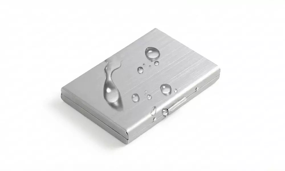 Men’s RFID Blocking Stainless Steel Card Holder Wallet