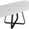 Image 2: DS Living Arden Ceramic Expandable Dining Room Table 