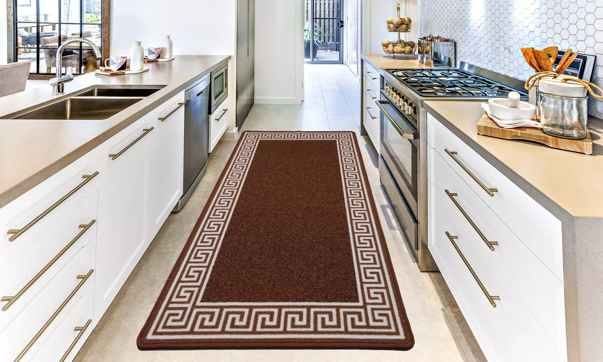 Smart Living Non-Slip Washable Barrier Door Mat and Runner