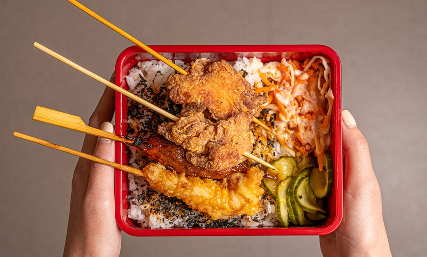 Image 5: Japanese Bento or Curry Meal with Sides & Drink for Two or Four People
