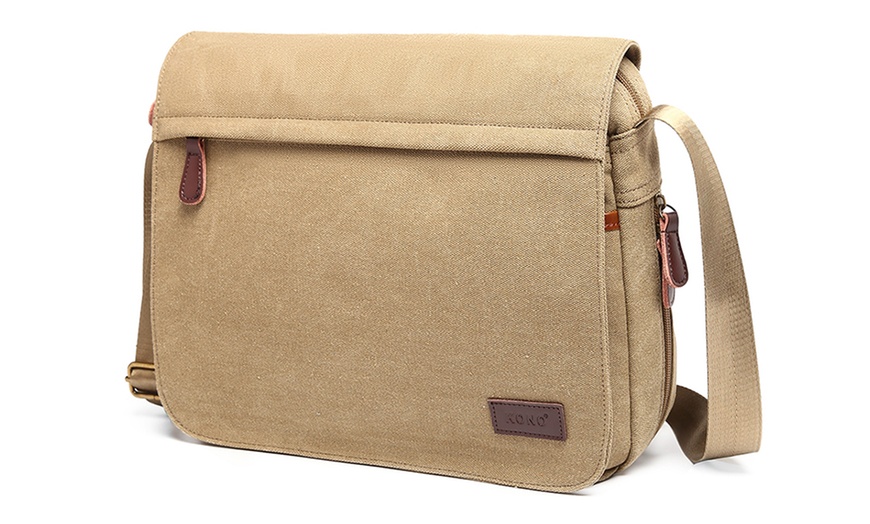 Image 23: Expand-Capacity Crossbody Bag