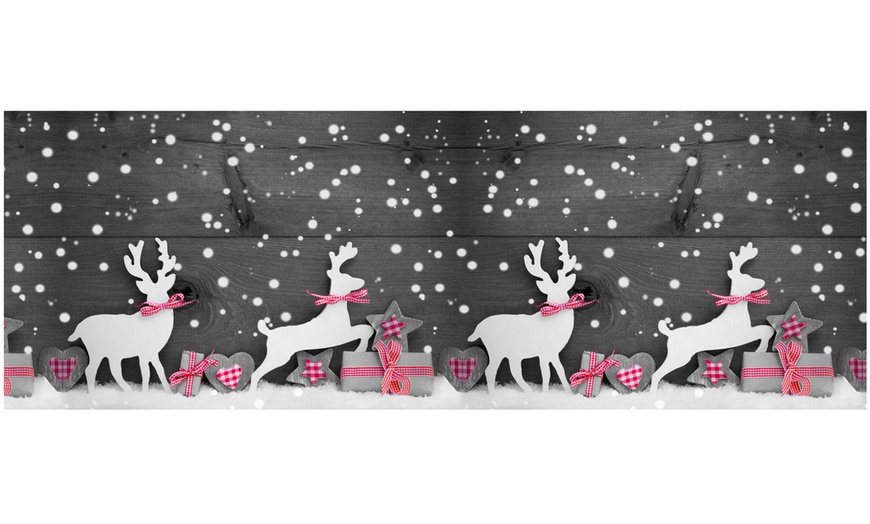 Image 19: Antislip keukentapijt met kerstpatroon