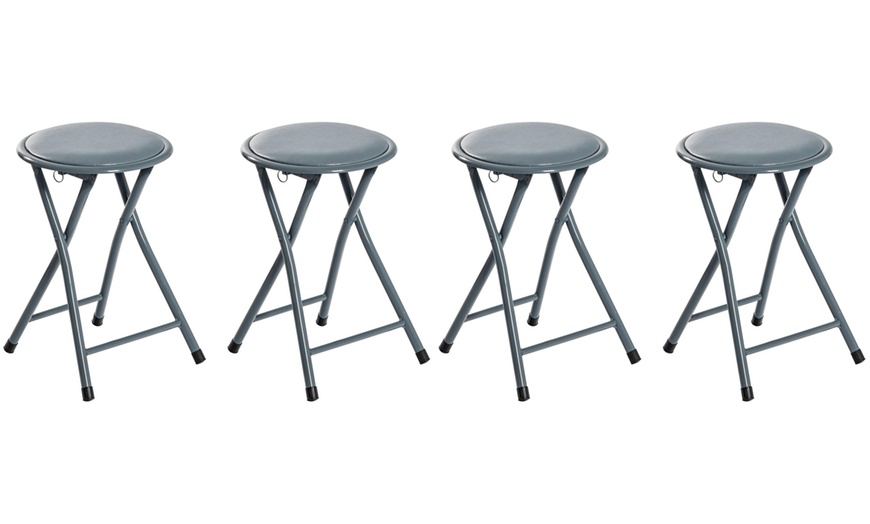 Image 11: Up to Six Round Folding Stools