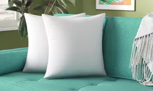 4-Pack Throw Pillows for Sofa, Couch & Bed Decorative Cushion Inserts- Lux Decor