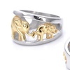 Image 3: Golden Elephants Ring From Tunk Show  Collection