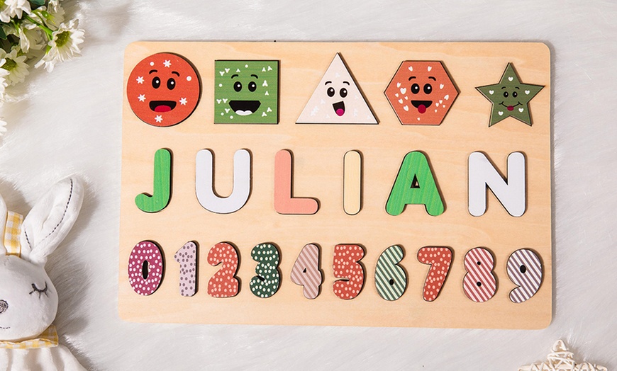 Image 1:  Name Puzzle Board