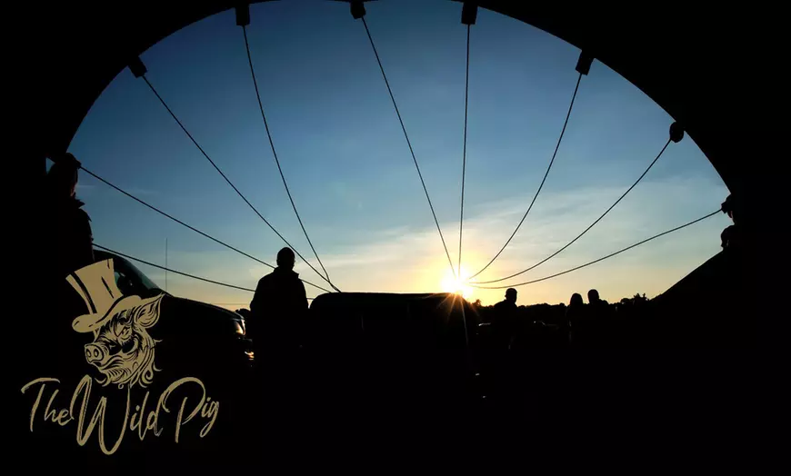 Image 1: Hot Air Balloon Flight Experience with Champagne for 2 | The Wild Pig