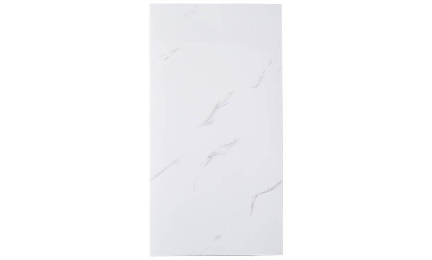 Image 3: 10 Packs of White Marble Peel and Stick Wall Stickers
