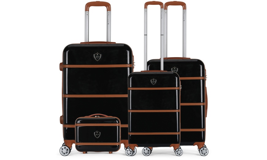 Image 2: Four Trolley Suitcases Set