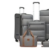 Image 8: Kono 5-Piece Suitcase Set; 20/24/28 Inch, Durable & TSA-Approved