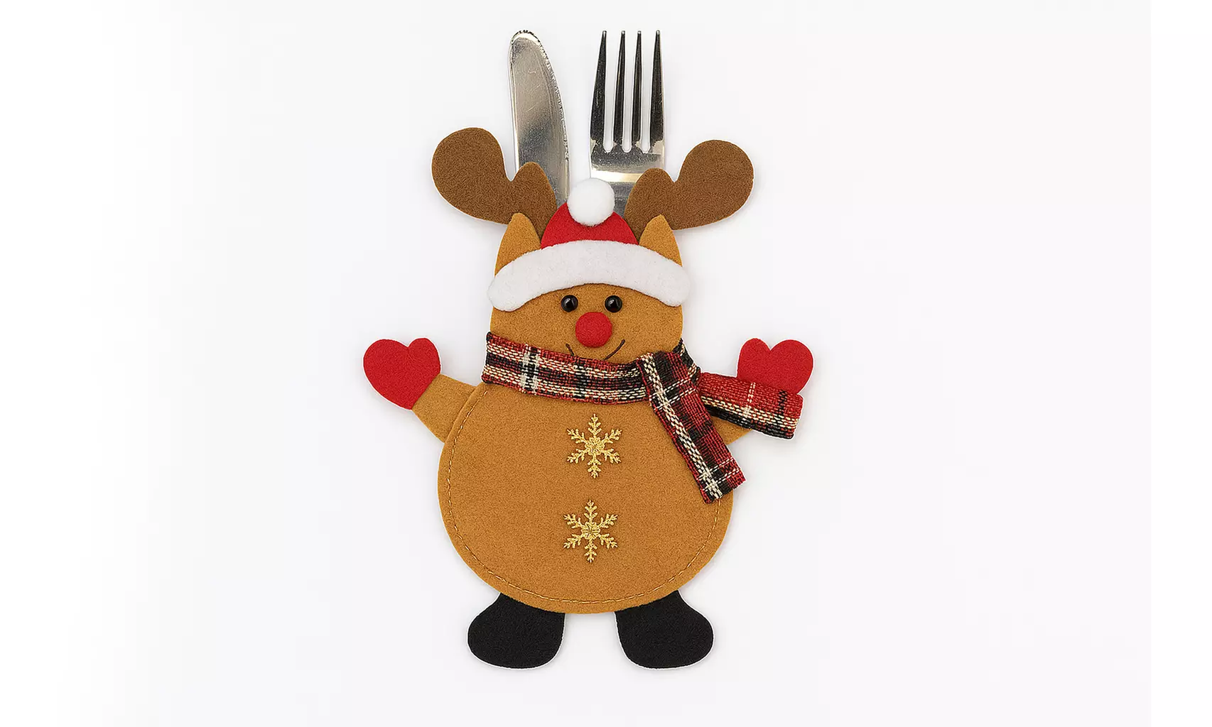 Juego de 3 fundas navideñas para cubiertos