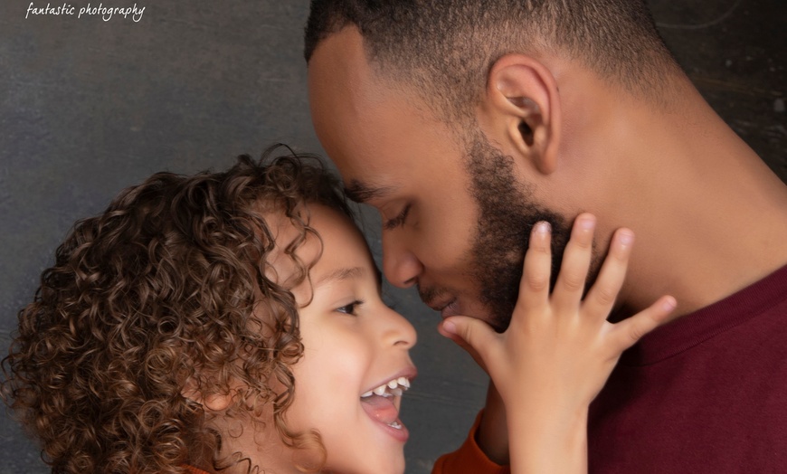 Image 7: Father & Kids Photoshoot I 8'' x 6'' Print I Barrett & Coe Studios