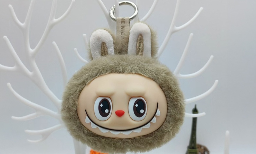Image 9: Labubu Inspired Plush Keychain Dolls