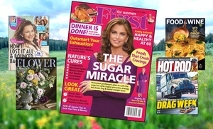 88% Off Three Magazine Subscriptions just $6