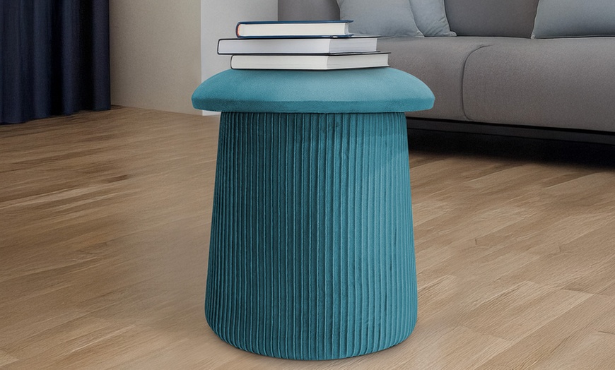 Image 16: Pouf im Pilz-Design mit integriertem Stauraum