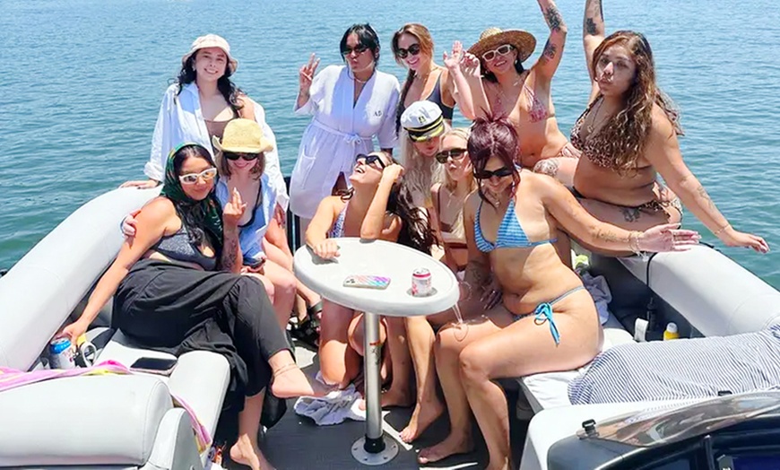 Image 2: Up to 26% Off Lake Austin Captained Pontoon Boat Rentals