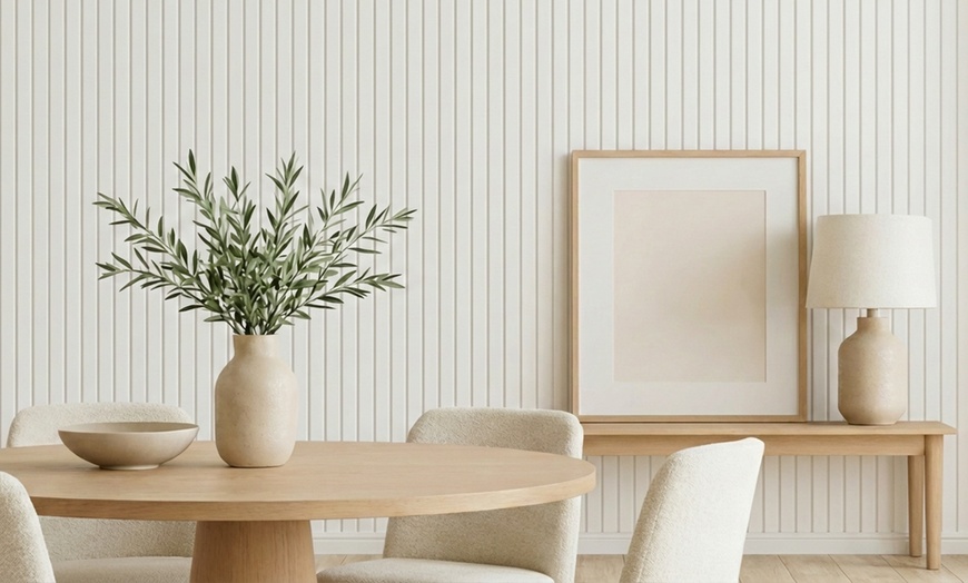 Image 3: Luxury Wood Wall Panels: Transform Your Space in Hours! (20+ Colors)