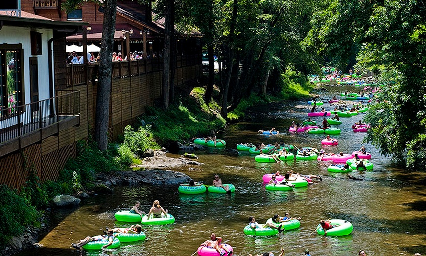 Image 2: Adult Tubing Trip to Helen, GA with Luxury Bus & Premium Tubes