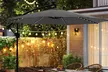 Costway 10 FT Solar Offset Hanging Umbrella with Base - Second Medium