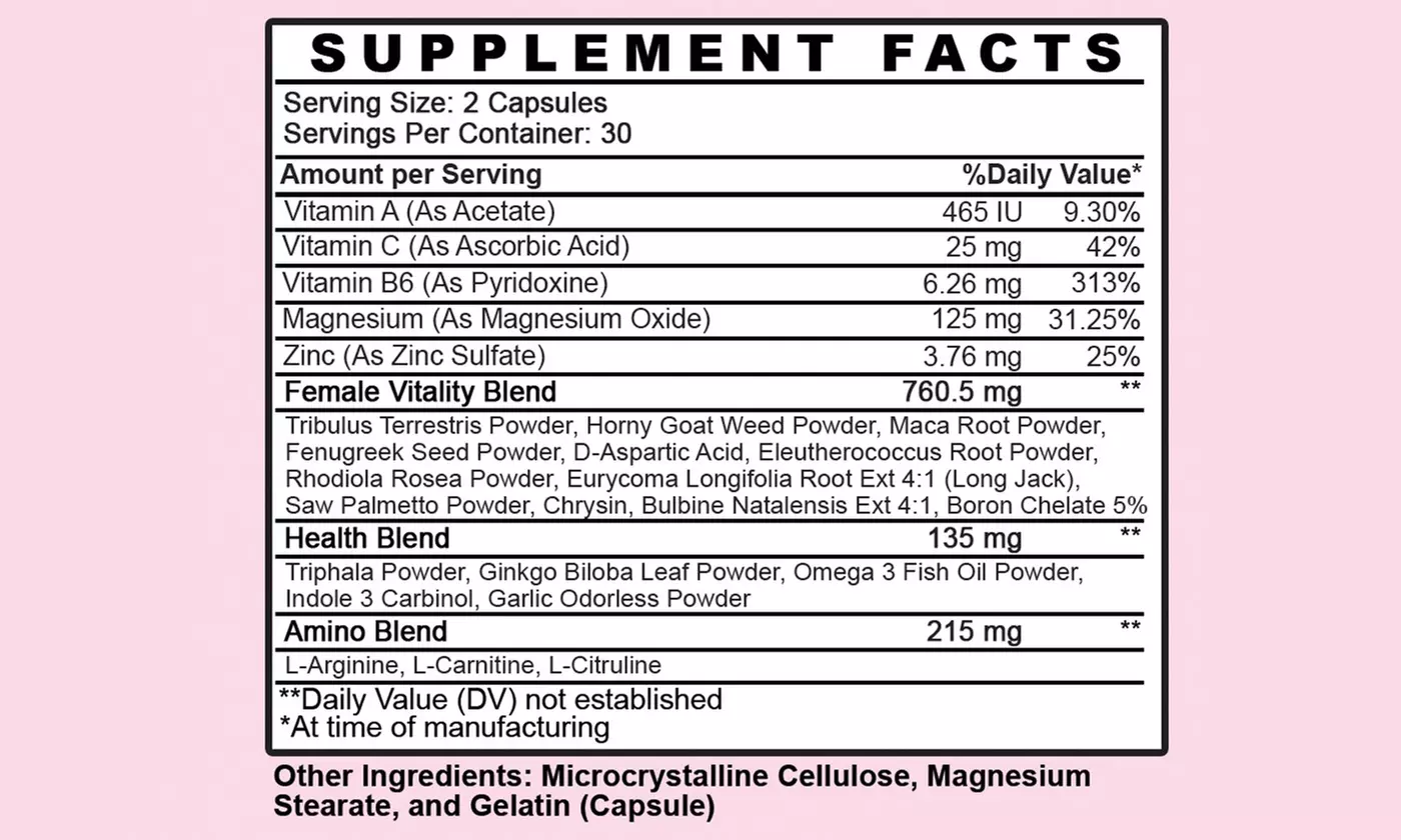 Monster Girl & Her Desire Women's Pre-Workout, Sexual Enhancement Combo