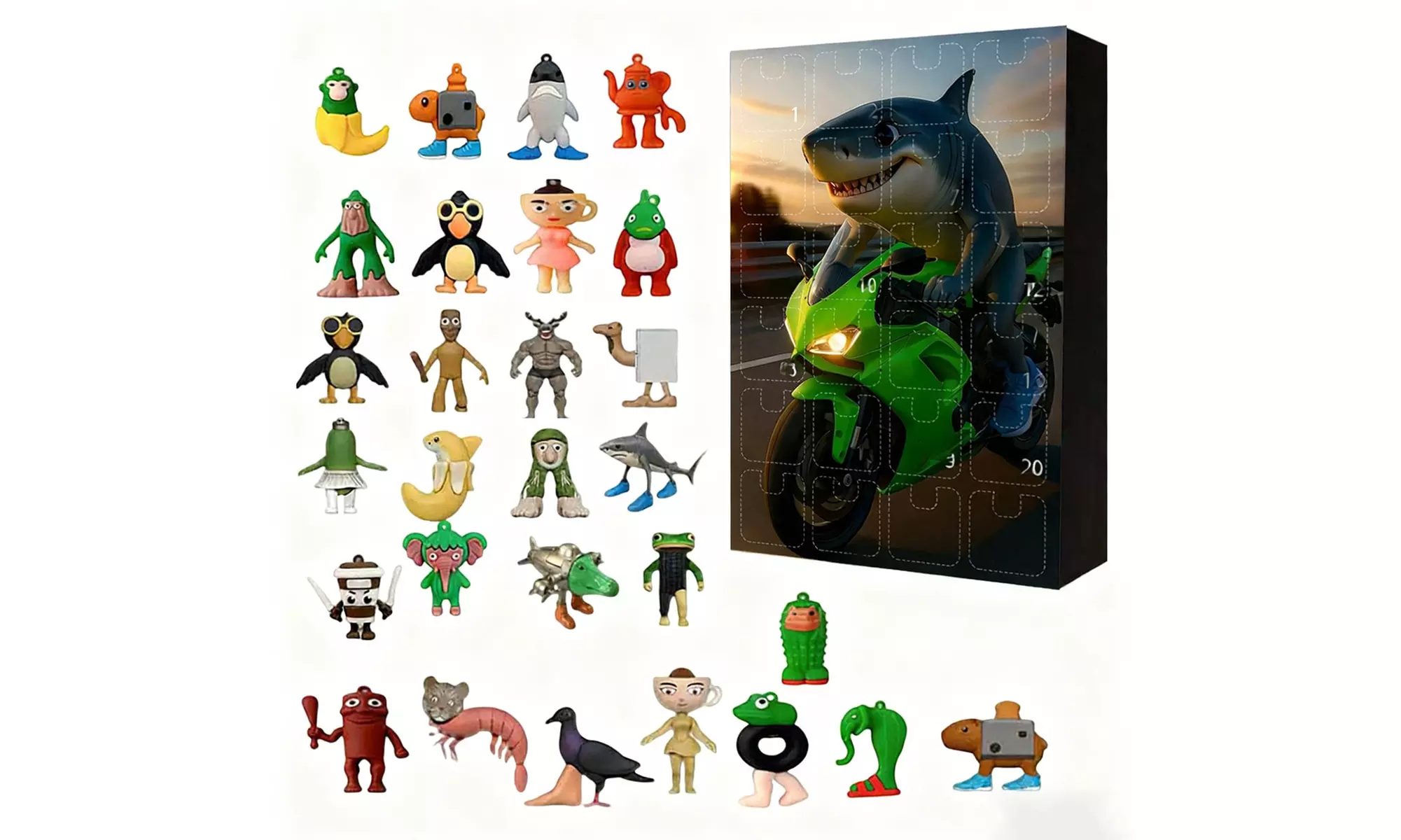 24-Piece Italian Brainrot Action Figures Advent Calendar