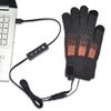 Image 2: USB Heated Touchscreen Knitted Gloves