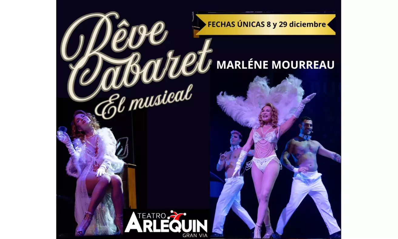 Comedia musical "Rêve Cabaret": entrada para 1 o 2 personas el 8 o 29 de diciembre en el Teatro Arlequín, al 31% - Image 2