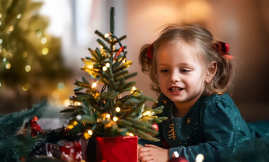 Image 1: Mini albero di natale per bambini con vaso Rootz