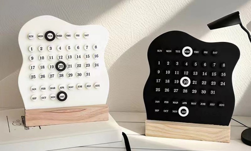Image 1: DIY Ring Toss Perpetual Calendar