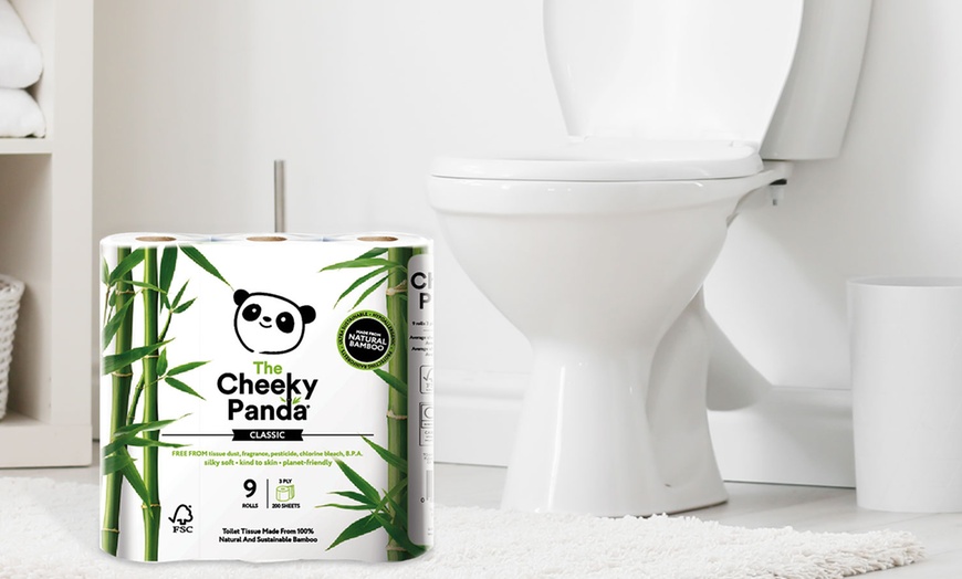 Image 2: 45 Rolls of The Cheeky Panda Three-Ply Classic White Toilet Tissue