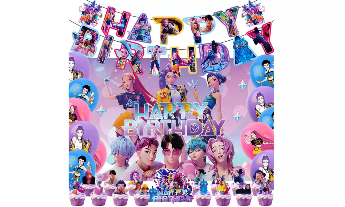 Geburtstagsdekorationsset im Monster Hunters-Design