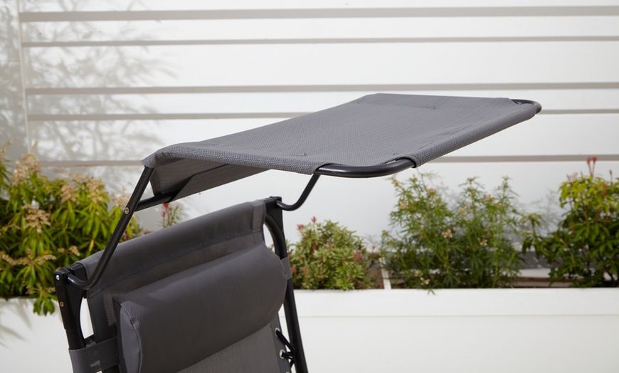 Image 18: Neo Folding Zero Gravity Garden Chairs and Table Set