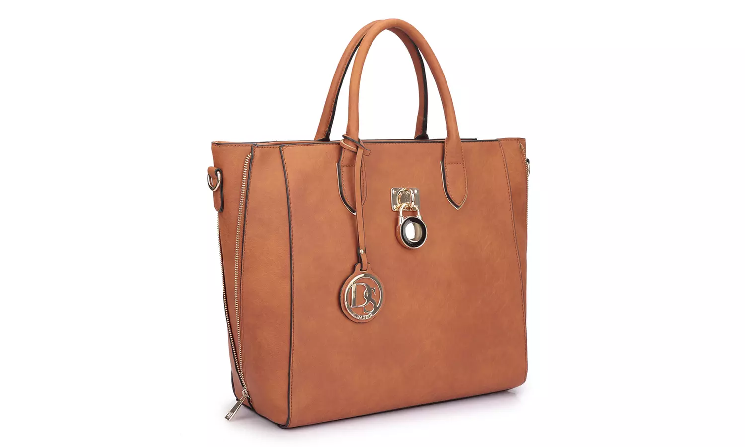 Dasein MMK Collection Padlock Satchel Handbag - Primary Image