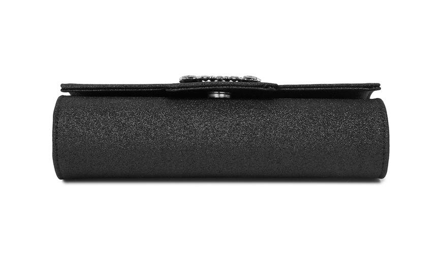 Image 5: Miss Lulu Crystal-Embellished Evening Clutch