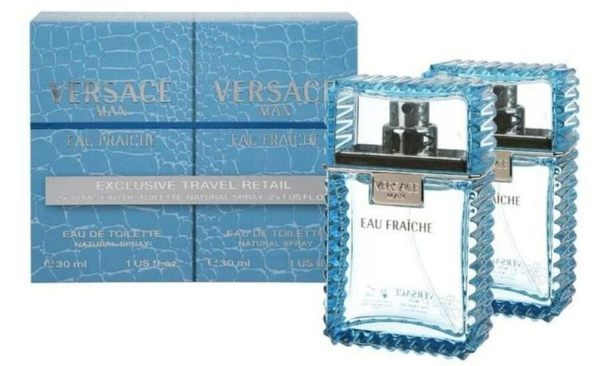 Image 2: Pack di 2 flaconi di fragranze Versace per uomo o donna