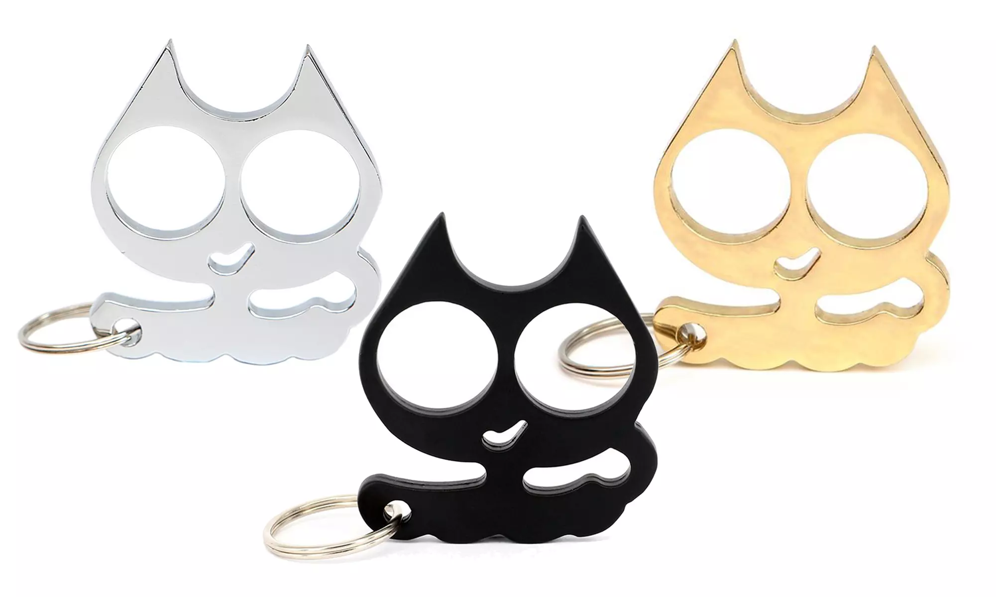 Stainless Steel Self Defense Keychain - Primary Image