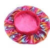 Image 14: Women Satin Night Sleep Cap Hair Bonnet Hat Silk Head Cover Wide Elastic Band